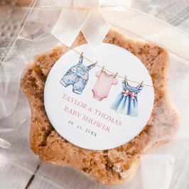 キュートデニムブルージャンガール ラウンドシール