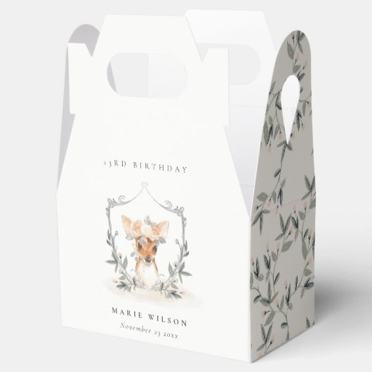 キュートデュスキーディアーフローラクレストany age誕生日 フェイバーボックス (オープン)