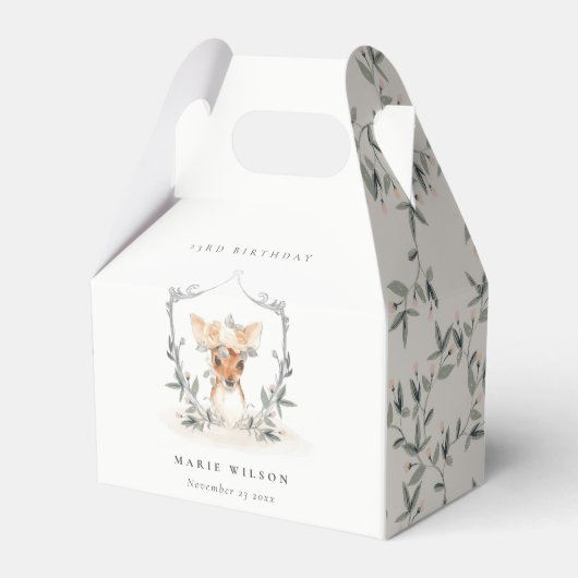 キュートデュスキーディアーフローラクレストany age誕生日 フェイバーボックス (正面サイド)