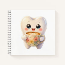 キュートデンタルコーヒーラバーかわいいキャラクター スクエアN