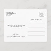 キュートトゥインクルトゥインクルリトルスターファースト誕生日 インビテーションポストカード (裏面)