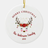 キュートトナディアクリスマスホリデーパーティーオーナメント セラミックオーナメント (正面)