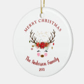 キュートトナディアクリスマスホリデーパーティーオーナメント セラミックオーナメント (左)