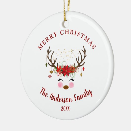キュートトナディアクリスマスホリデーパーティーオーナメント セラミックオーナメント (左)