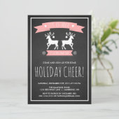 キュートトナディアシャルボードホリデーパーティー招待状 招待状 (スタンド正面)