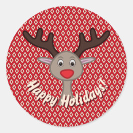 キュートトナディアハッピーホリデーズクリスマス応援 ラウンドシール