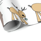 キュートトナディアホリデークリスマスアニマルプリント ラッピングペーパー (ロールコーナー)