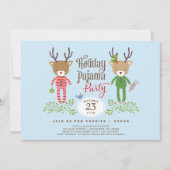 キュートトナディアホリデーパジャマパーティの招待状 招待状 (正面)