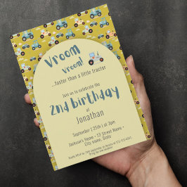 キュートトラクター農家2nd誕生日招待状 招待状