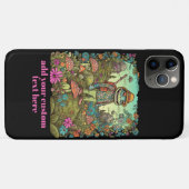 キュートトラベラーフロッグワイルドフラワーコテージコアカスタム Case-Mate iPhoneケース (裏面(横))