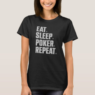 キュートトランプのポーカー男性へウィメンズカジノ賭博トランプのポーカープラ Tシャツ