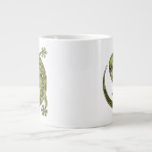 キュートトリバルグリーンゲッコ ジャンボコーヒーマグカップ (正面)