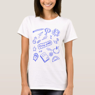 キュートトレンディーミニマルラインアート先生 Tシャツ