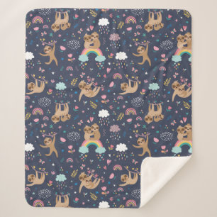 キュートトロピカルクリスマスシェルパブランケット シェルパブランケット