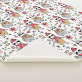 キュートトロピカルクリスマスシェルパブランケット シェルパブランケット (3/4)