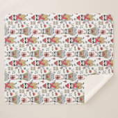 キュートトロピカルクリスマスシェルパブランケット シェルパブランケット (正面(横))