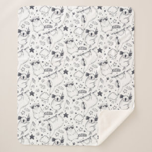 キュートトロピカルクリスマスシェルパブランケット シェルパブランケット