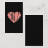 キュートドゥラハートベビー誕生ミッドウィフ 名刺 (正面/裏面)