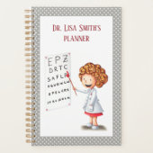 キュートドクターナースシンプル図解入りの、写真付きの プランナー手帳 (正面)