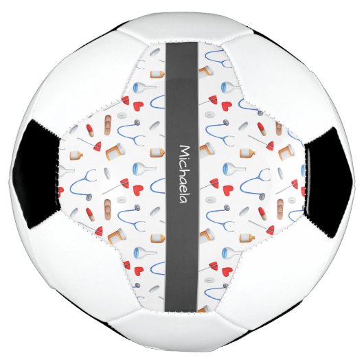 キュートドクターナース医科診療機器ハート サッカーボール (回転)