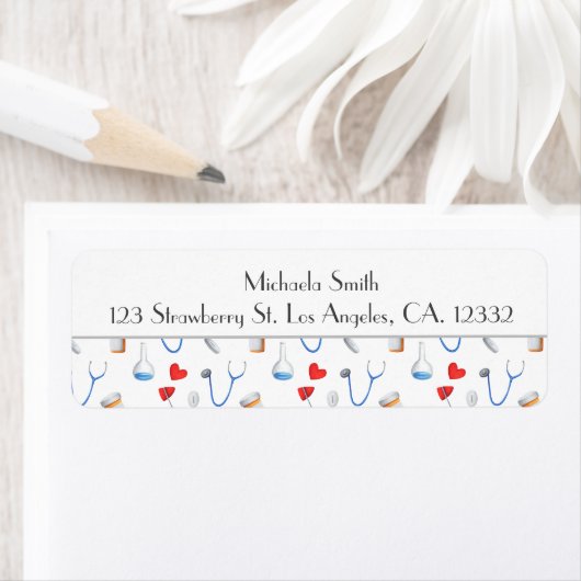 キュートドクターメディカルアメニティ差出人住所 ラベル (インサイチュ)