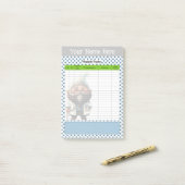 キュートドクター格言をテーマにした頭痛の追跡 ポストイット (デスク上)