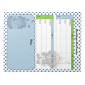 キュートドクター格言血糖値 ノートパッド (正面)