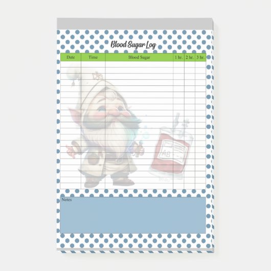 キュートドクター格言血糖値 ポストイット (正面)
