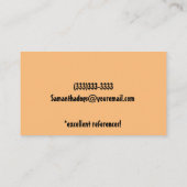 キュートドッグウォーカーペットシッター 名刺 (裏面)