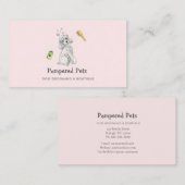 キュートドッググルーミングペットブティック 名刺 (正面/裏面)