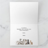 キュートドッグズハッピーバースデー カード (内部)