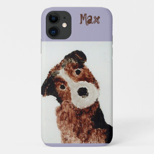キュートドッグテリア名前をカスタムする iPhone 11 ケース