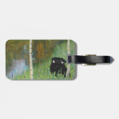 キュートドッグプグスタフクリムト林 ラゲッジタグ (裏面横)
