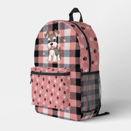 キュートドッグプリントカットソーバッグ プリントバックパック