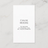 キュートドッグペットシッタードッグウォーカービジネス 名刺 (裏面)