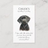 キュートドッグペットシッタードッグウォーカービジネス 名刺 (正面)