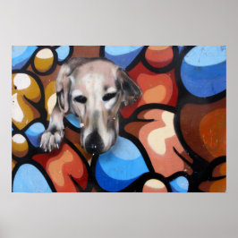 キュートドッグ通りアートオブラスパルマス ポスター