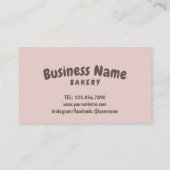 キュートドナッツペストリーベーカリーロイヤリティパンチ ロイヤリティカード (裏面)