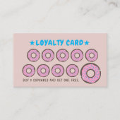 キュートドナッツペストリーベーカリーロイヤリティパンチ ロイヤリティカード (正面)