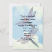 キュートドラゴンフライブルースカイ自然パーティー 招待状 (正面)