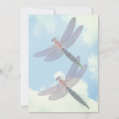 キュートドラゴンフライブルースカイ自然パーティー 招待状 (裏面)