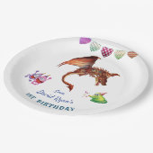 キュートドラゴンモンスターズハートボーイファースト誕生日 ペーパープレート (アングル)