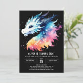 キュートドラゴン誕生日デジタル 招待状 (スタンド正面)