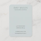 キュートドリー赤面アクアバタフライ2イヤリングディスプレイ 名刺 (裏面)