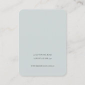 キュートドリー赤面アクアバタフライ3イヤリングディスプレイ 名刺 (裏面)