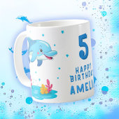 キュートドルフィンシーアニマルズ子供の誕生日パーティー コーヒーマグカップ