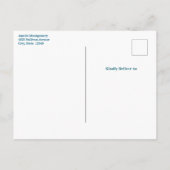 キュートドルフィンシークリーチャー誕生日 インビテーションポストカード (裏面)