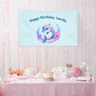 キュートドルフィンシークリーチャー誕生日 横断幕