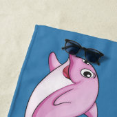 キュートドルフィンズ名前をカスタムするビーチタオル ビーチタオル (インサイチュ)