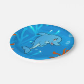 キュートドルフィン海水中競技紙プレート ペーパープレート (アングル)
